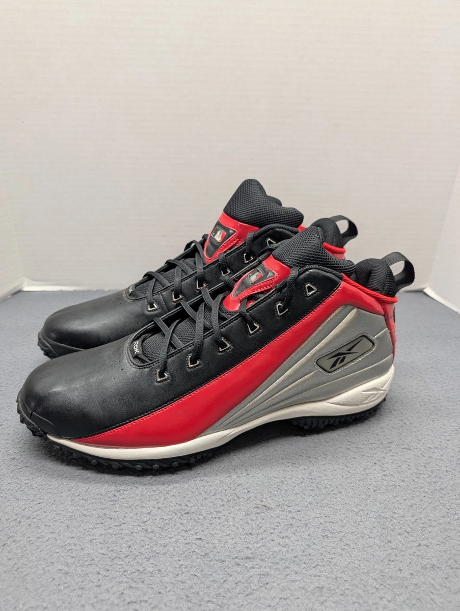 Reebok 16 US Leather Baseball Metal Cleat Shoe MLB Authentic Lace-up  RB 410 KTS Reebok Mens Size 16 Baseball MLB Cleats Authentic Collection  main image 4