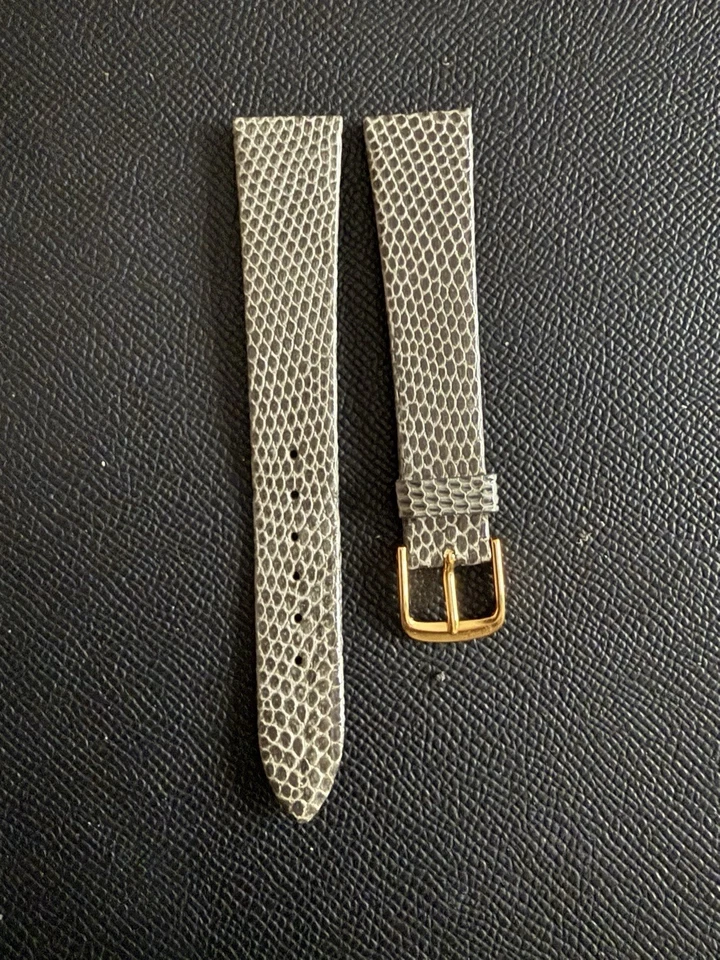 Correa de reloj de cuero genuino Speidel Lizard vintage (18 mm) Foto 2 de 4