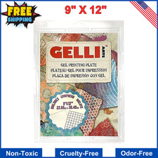 Gelli Arts Gel Printing Plate - 9"x12" Reusable Gel Printing Plate, Printmaking