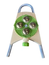 Vintage Melnor Turret All Metal Lawn Sprinkler Adjustable 4 Spray Zones Works