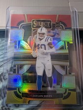 2023 Panini Select #42 Jaylon Jones Red and Yellow Prizms Die Cuts