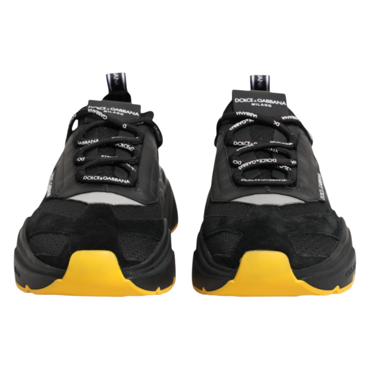 DOLCE & GABBANA Shoes Black Daymaster Low Top Men Sneakers EU46