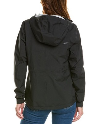 SPYDER MISTY RAIN SHELL JACKET - SIZE: WOMEN S - BLACK