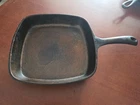 GRISWOLD 55B Cast Iron Deep Square (9 11/16") Skillet Pan, Small Logo