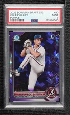 2022 Bowman Chrome Draft Sapphire Edition Purple 10/10 Cole Phillips PSA 9 10yf