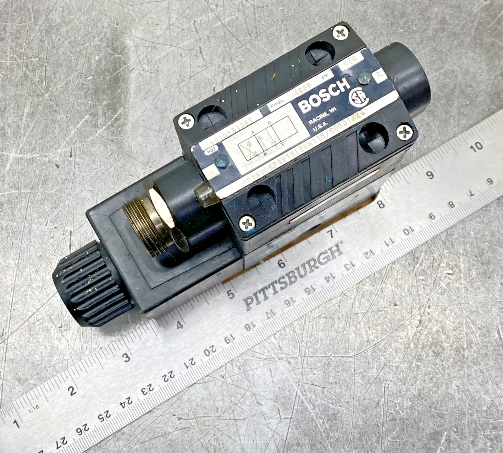 Bosch 081WV06P1V1012KM115/60D51 Directional Control Valve 4600 psi