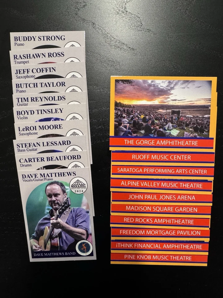 Dave Matthews Band (DMB) Trading Cards - Custom Set of 20 Band Members & Venues - Image 2 of 4