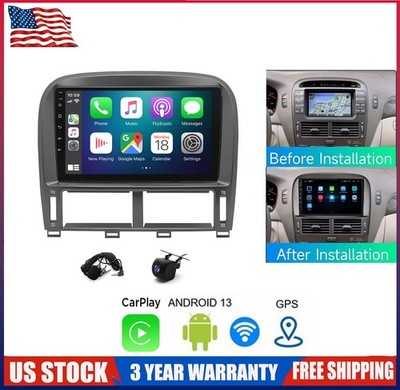 For 2001-2006 Lexus LS430 Android 13 Car Stereo w/ Wireless CarPlay&Android Auto