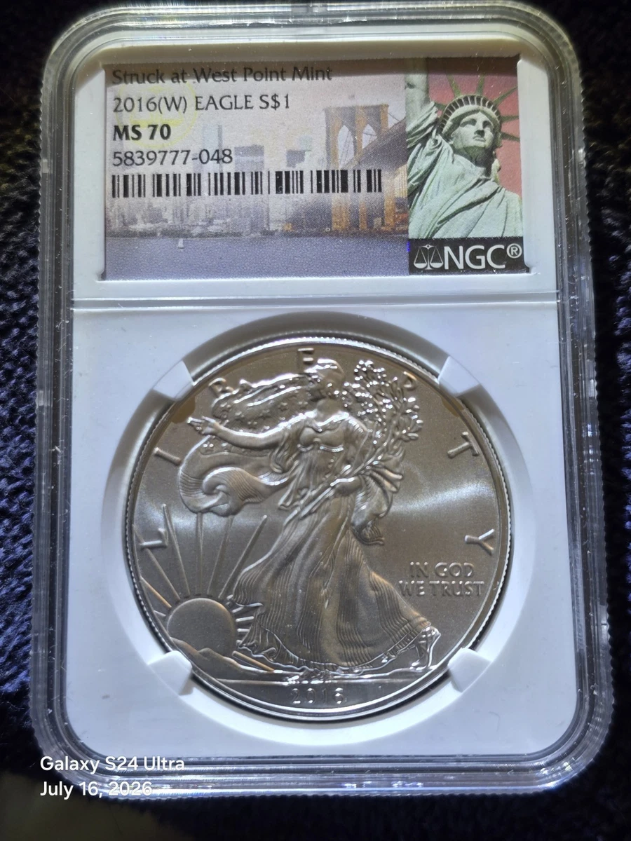 American Eagle MS 70 Graded 2016 Silver Bullion Coins for sale | eBay