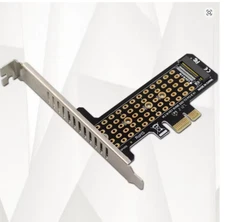 M.2 NVMe to PCIe 4.0 x1 Expansion Card 32Gbps SSD Adapter 2230-2280 Converter