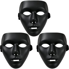 Thick Plastic Halloween Mask for Masquerade, Costume Party, Hip-Hop Dance  Cosp