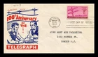 Dr Jim Stamps Telegraph Centennial First Day Issue Cachet Cover
