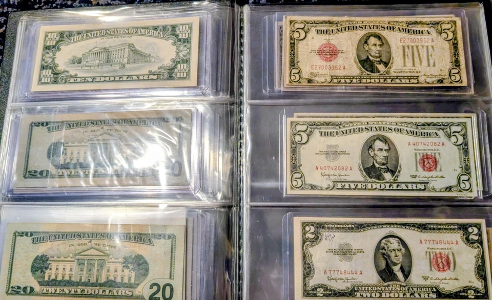 Lote de 22 billetes de moneda estadounidense 1928-2017 varias denominaciones cara $307 - envío gratuito Foto 4 de 4