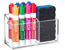 Magnetic Dry Erase Marker Holder for Whiteboard,Non-slip Acrylic Magnet Pen Hold