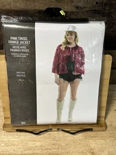 NEW KBW Global Pink Tinsel Fringe Jacket Size Adult Plus