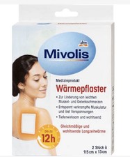 Patchs chauffants 2  (dos et épaules chaleur bienfaisante12h)  9,5x13cm