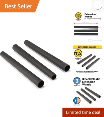 #ad Versatile 1.25 Inch Extension Wands Complete Set for All Vacuuming Needs $23.99