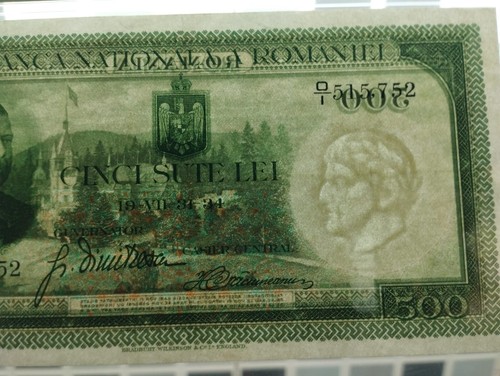 ROMANIA BANCA NATIONALA 500 LEI 1934 P36a, RARE - Picture 8 of 9