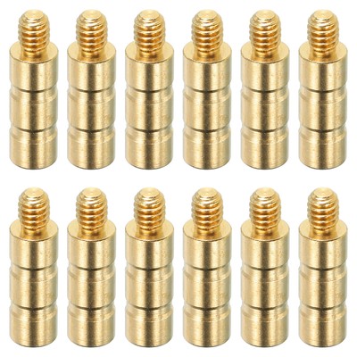 12pcs 50 Grain Archery Arrow Insert 0.244 Inch Brass Arrow Weight Bolt