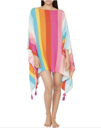 NWT $152 TRINA TURK SUNRISE STRIPE CAFTAN Swim Cover GORGEOUS! - Picture 9 of 12