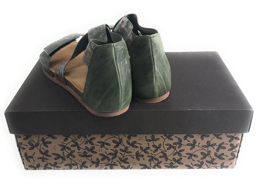Think! Shik Leather Sandals Salvia/Kombi Women's Size EUR 38, US 8 - Picture 3 of 5
