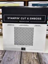 Stampin' UP QUATREFOIL TILE Embossing Folder Texture Background