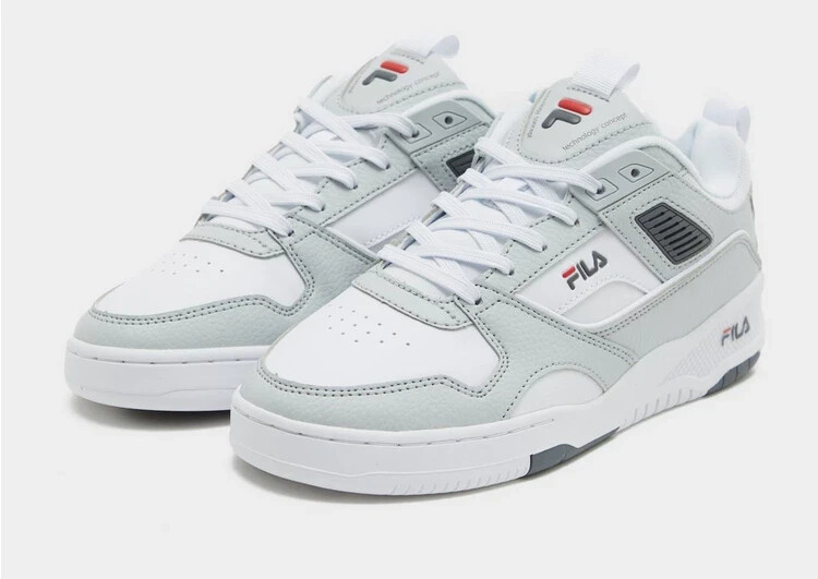 FILA Uomo Corda Scarpe IN Bianco E Grigio
