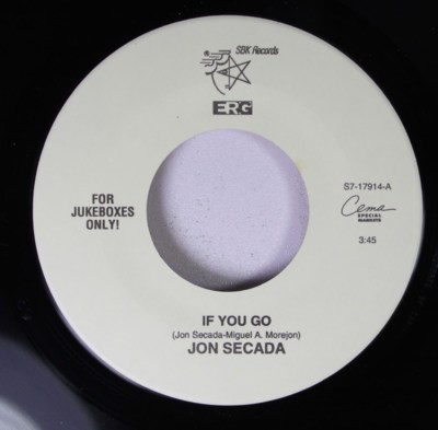 Pop Rock Unplayed 45 Jon Secada - If You Go / Si Te Vas (Spanish Version) On Sbk