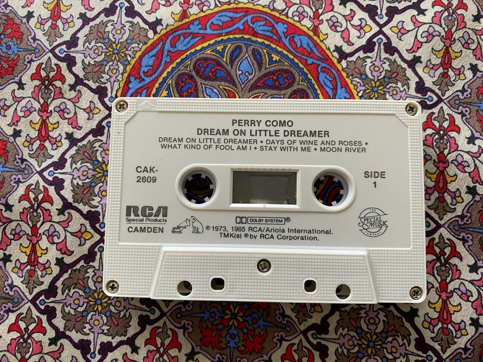Perry Como Dream on Little Dreamer Cassette Tape 1985 RCA Like New Condition Foto 4 de 4