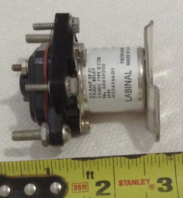 Labinal FSCM81640 Power relay 50 Amp 28 VDC SP-S1