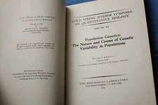 POPULATION GENETICS DNA Cold Spring Harbor Symposia XX Quantitative Biology 1955