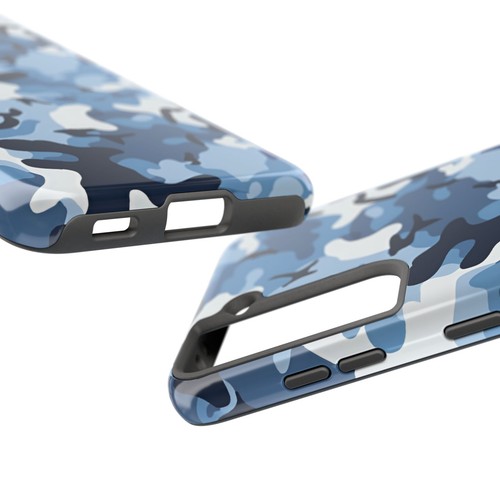 Blue Camouflage Phone Case for iPhone 16 15 14 13 12 11 X SE 8 iPhone Case Gifts - Picture 108 of 109