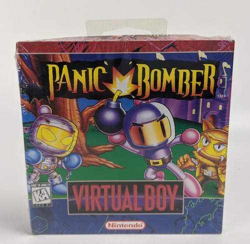 Nintendo Virtual Boy Panic Bomber Man Factory Sealed Video game  - Picture 1 of 7