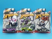 Hot Wheels Marvel Spider Man Series Silk Green Goblin Gwen Spiderman Neu Ovp