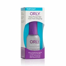 Orly WON'T CHIP Regular Polish chip Resistant Top Coat 0.6 oz 