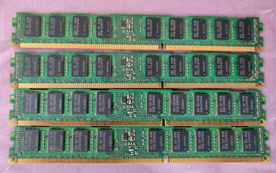 (4) IBM Samsung FRU: 49Y1438 2GB Low Profile Server DIMM Memory Modules - Image 2 of 2