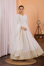 Women Bollywood Anarkali Ready to Wear Gown Dupatta Set Indian Party Wear Dress