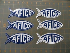 6 New AFTCO Fishing Stickers