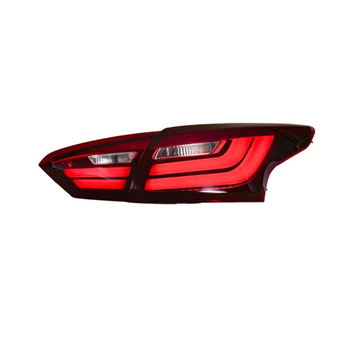 L+R Red DRL Tail Lights Sequential LED Tube Lamps for 2012-2014 Focus Sedan - Foto 3 di 9