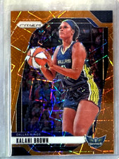 Kalani Brown 2024 Panini Prizm WNBA Orange Lazer Prizm Card-#29 Dallas Wings