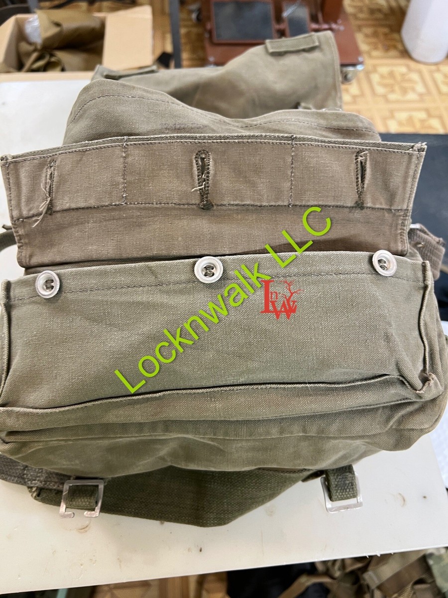 Vintage Vietnam Era Dated 1961 US Army Military canvas sling bag