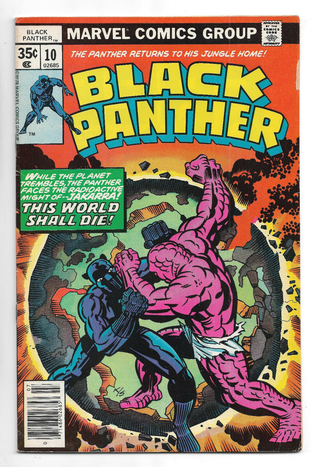 Black Panther #10 Marvel Comics 1978 Jack Kirby art / The Black Musketeers