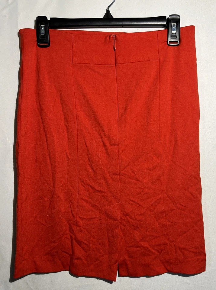 Grace Elements Womens Red Pencil Midi Skirt Size 2 - Image 2 of 4
