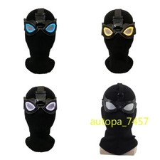 Spider-Man Kniting Mask Noir Cosplay Miles Morales Peter Parker Prop Light New