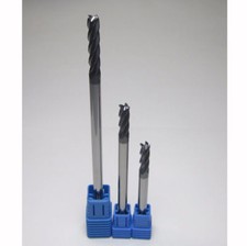 3PC 6MM 4Flutes long shank 50mm/75mm/100MM Carbide end mill CNC milling cutter