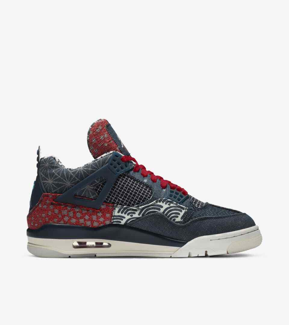 Nike Air Jordan 4 SE SASHIKO CW0898-400 Green Blue Men's US4 Nike Air Jordan 4 SE SASHIKO CW0898-400 Green Blue Men's US4