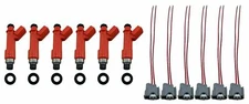 850cc Fuel Injector x6 w/ Wire Clips for 1JZGTE 2JZGTE RB20DET RB26DETT CA18DET