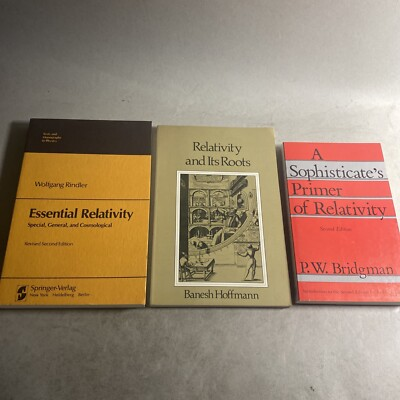 #ad #ad Relativity Literature: Rindler Hoffmann Bridgman Lot of 3 ALS $38.23
