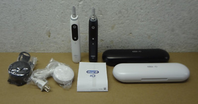 Oral-B iO Series 7s Electric Toothbrush, Black Onyx & White Alabaster 2 pk. READ