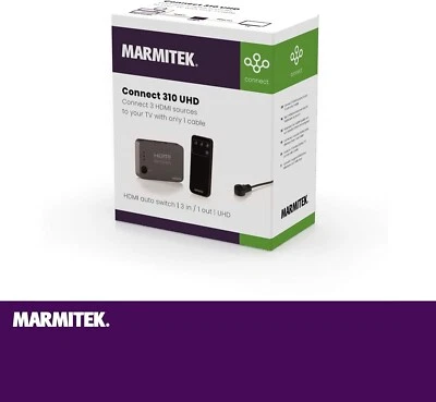 Commutateur HDMI Marmitek Connect 310 UHD - 3 Entrées, 1 Sortie - Photo 1/4
